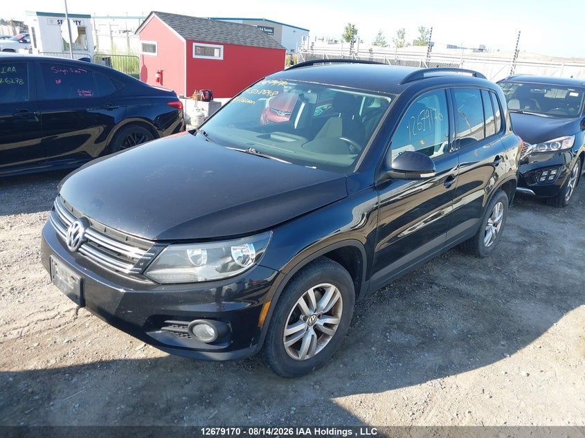 2014 Volkswagen Tiguan, Удар спереди, IAAI, VIN WVGJV3AX8EW508848 — фото 2