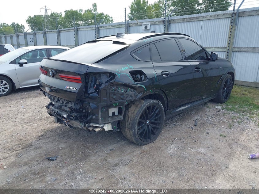 Vin: 5uxcy8c0xm9g14556, lot: 3083177, bmw x6 m50i 20214