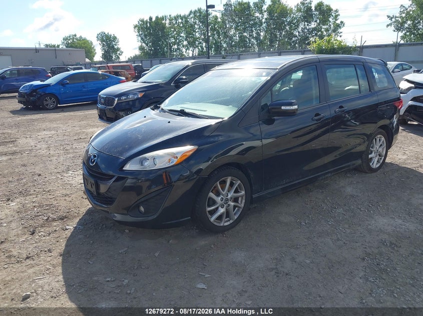 2013 Mazda 5, Затопление, IAAI, VIN JM1CW2DL6D0161325 — фото 2