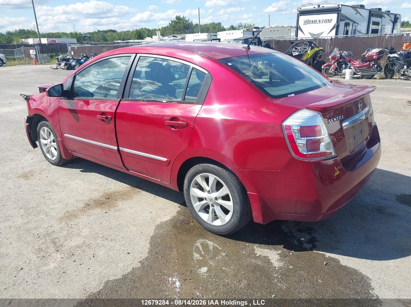 2011 NISSAN SENTRA SEDAN 2.0L I-4 DOHC, VVT, 140HP