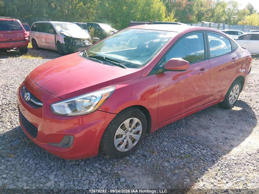 2016 Hyundai Accent, Правий зад, IAAI, VIN KMHCT4AE5GU992138 — фото 2
