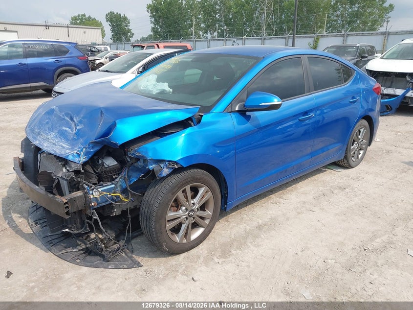 2017 Hyundai Elantra Se/Value/Limited, Удар спереди, IAAI, VIN KMHD84LF8HU244285 — фото 2