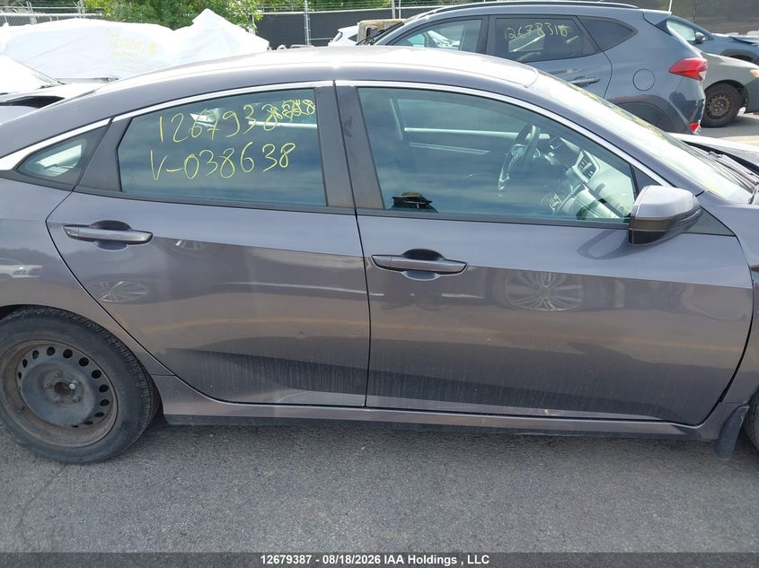 2017 HONDA CIVIC SEDAN 2.0L I-4 DOHC, VVT, 158HP