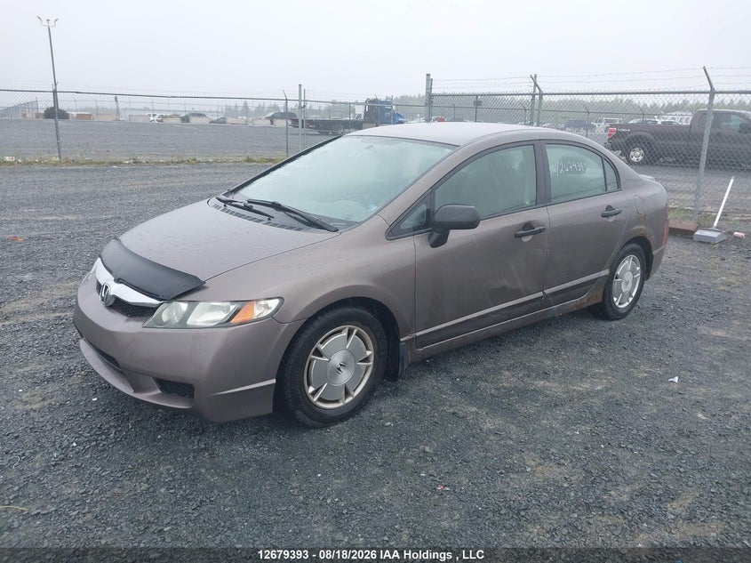 2009 Honda Civic, Front, IAAI, VIN 2HGFA16459H035585 — photo 2
