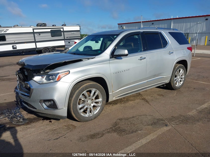2018 Chevrolet Traverse, Удар спереду, IAAI, VIN 1GNEVKKW2JJ109728 — фото 2