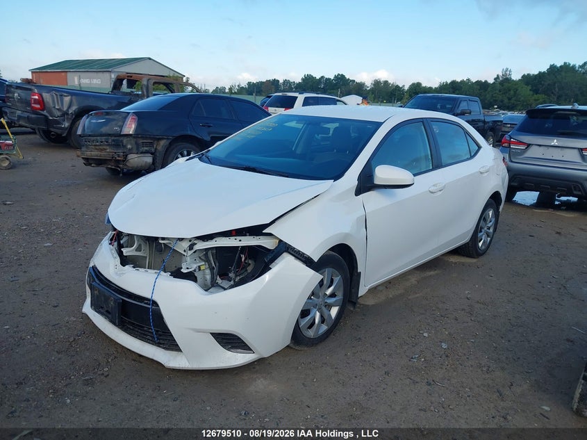2015 Toyota Corolla, Удар спереди, IAAI, VIN 2T1BURHE6FC432687 — фото 2