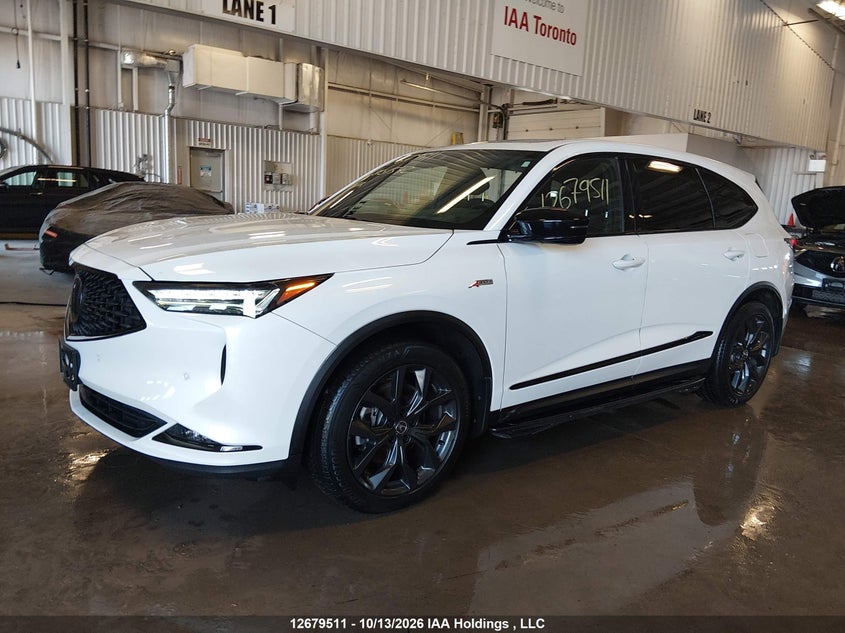 2022 Acura Mdx A-Spec, Theft Recovery, IAAI, VIN 5J8YE1H0XNL801542 — photo 2