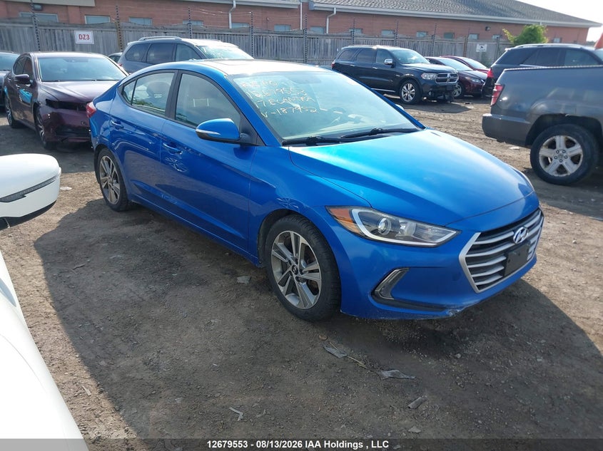 2017 Hyundai Elantra Se/Value/Limited, Repossession, IAAI, VIN KMHD84LF9HU187952