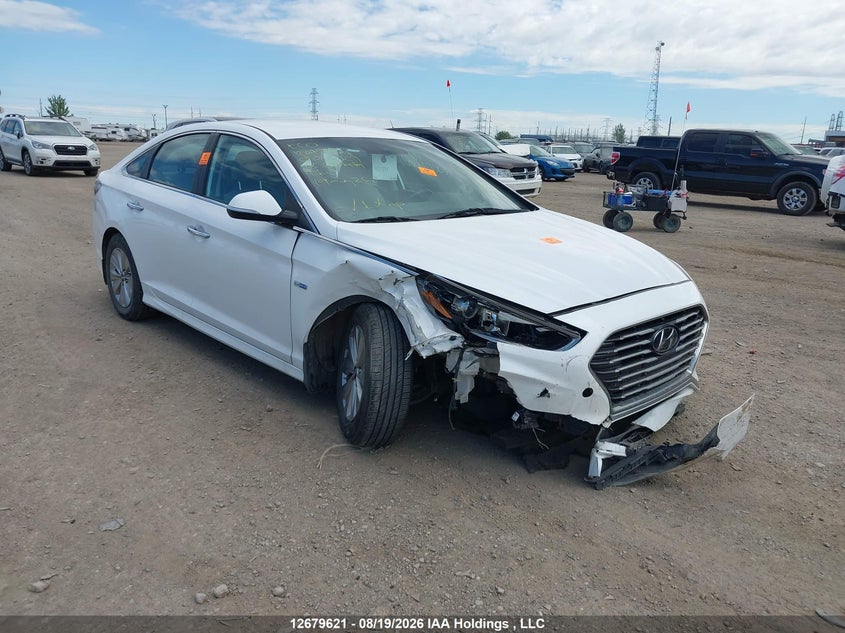 2018 Hyundai Sonata Hybrid Gl, Front, IAAI, VIN KMHE24L39JA086929