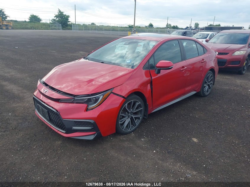 Vin: 5yfb4rbe7lp057591, lot: 3083626, toyota corolla se 20202