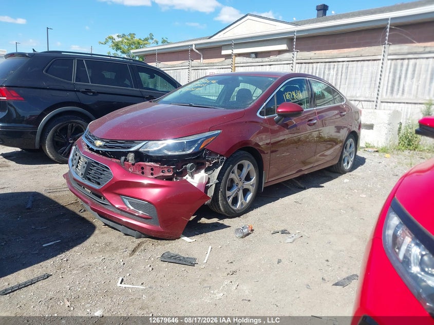 2016 Chevrolet Cruze Premier, Front, IAAI, VIN 1G1BG5SM6G7252881 — photo 2