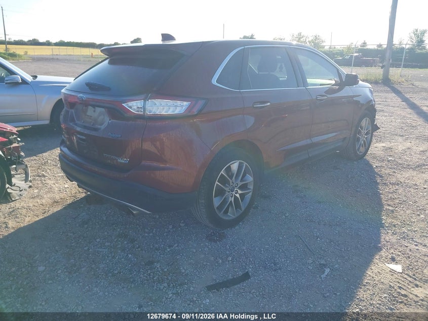 Vin: 2fmpk4k95gbc54996, lot: 3083662, ford edge titanium 20164