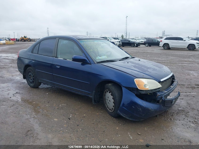 2002 Honda Civic Lx, Удар спереди, IAAI, VIN 2HGES16832H930493
