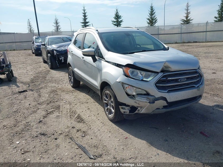 2018 Ford Ecosport Titanium, Удар спереди, IAAI, VIN MAJ6P1WL7JC187157