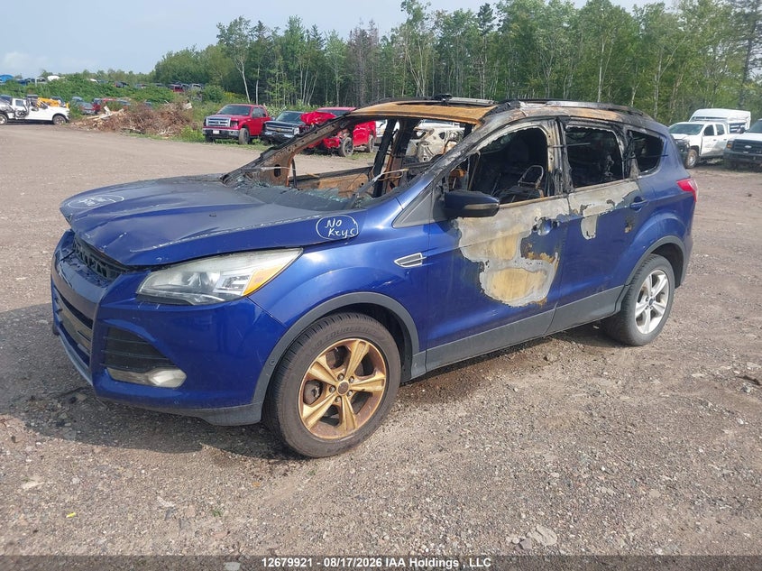 2013 Ford Escape Titanium, Пожар (салон), IAAI, VIN 1FMCU9J93DUA22278 — фото 2