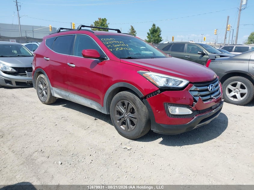 2015 Hyundai Santa Fe Sport, Левый бок, IAAI, VIN 5XYZU3LB6FG252462