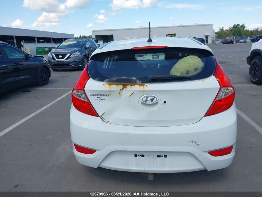 2012 HYUNDAI ACCENT HATCHBACK 1.6L I4 FI DOHC 16V NF4