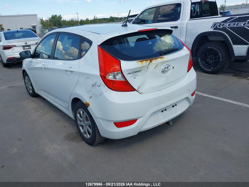 2012 HYUNDAI ACCENT HATCHBACK 1.6L I4 FI DOHC 16V NF4