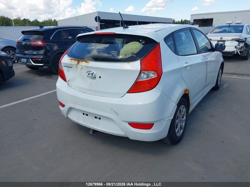 2012 HYUNDAI ACCENT HATCHBACK 1.6L I4 FI DOHC 16V NF4