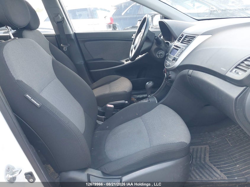 2012 HYUNDAI ACCENT HATCHBACK 1.6L I4 FI DOHC 16V NF4