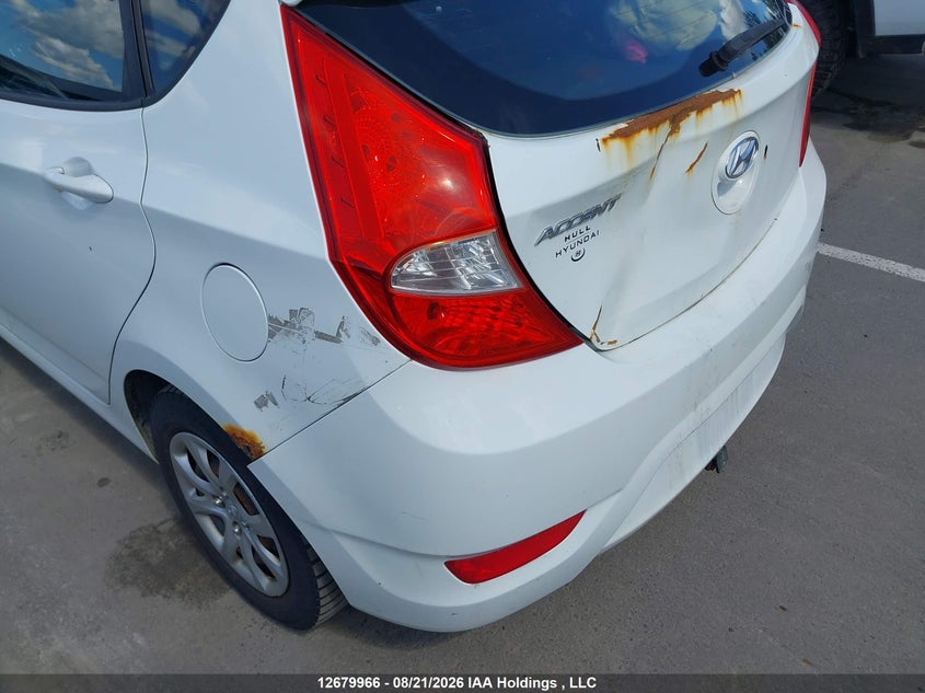 2012 HYUNDAI ACCENT HATCHBACK 1.6L I4 FI DOHC 16V NF4