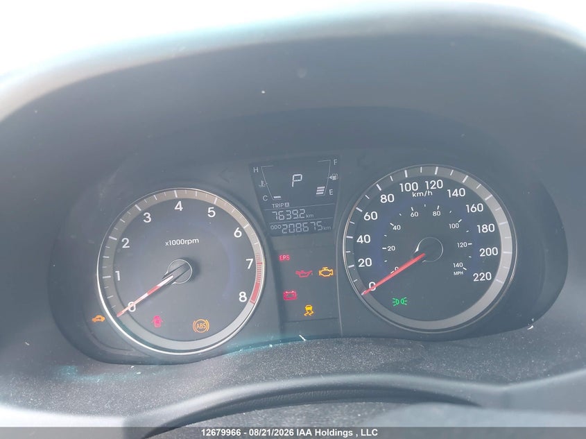 2012 HYUNDAI ACCENT HATCHBACK 1.6L I4 FI DOHC 16V NF4