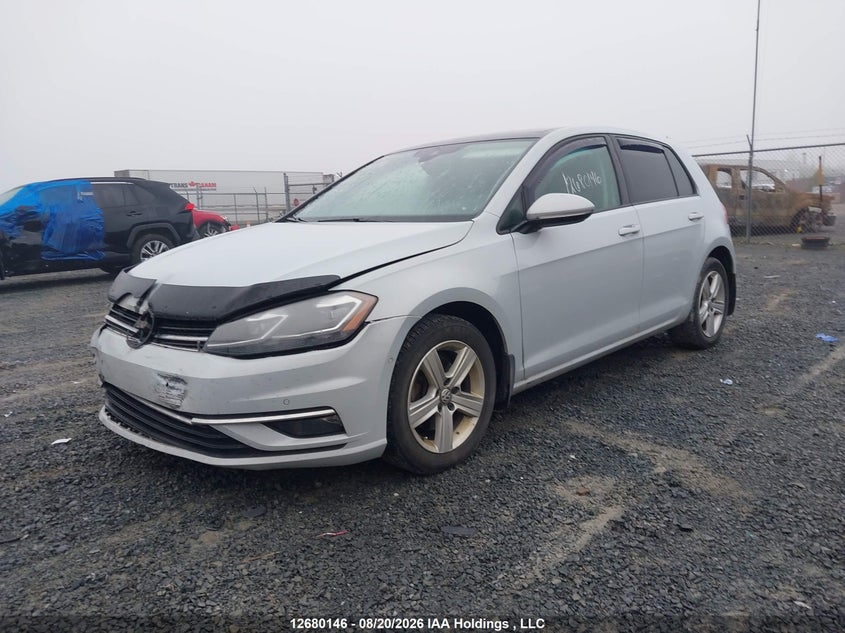 2018 Volkswagen Golf 1.8 Tsi Comfortline/1.8 Tsi Highline/1.8 Tsi Trendline, Удар спереди, IAAI, VIN 3VWG17AU9JM295701 — фото 2