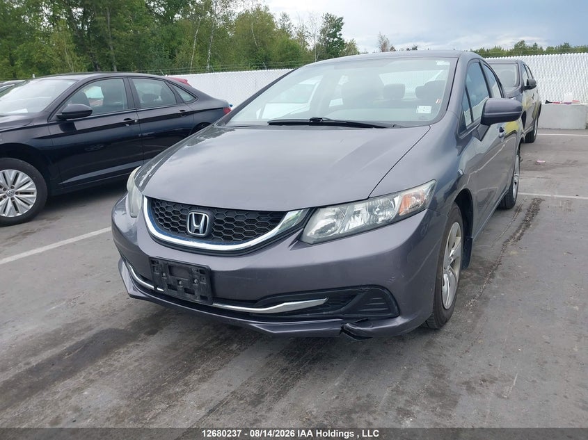 2015 Honda Civic, Удар ззаду, IAAI, VIN 2HGFB2E46FH058289 — фото 2