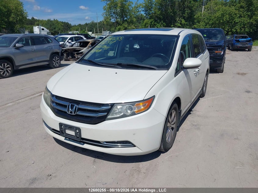 2014 Honda Odyssey, Rear, IAAI, VIN 5FNRL5H65EB512317 — photo 2