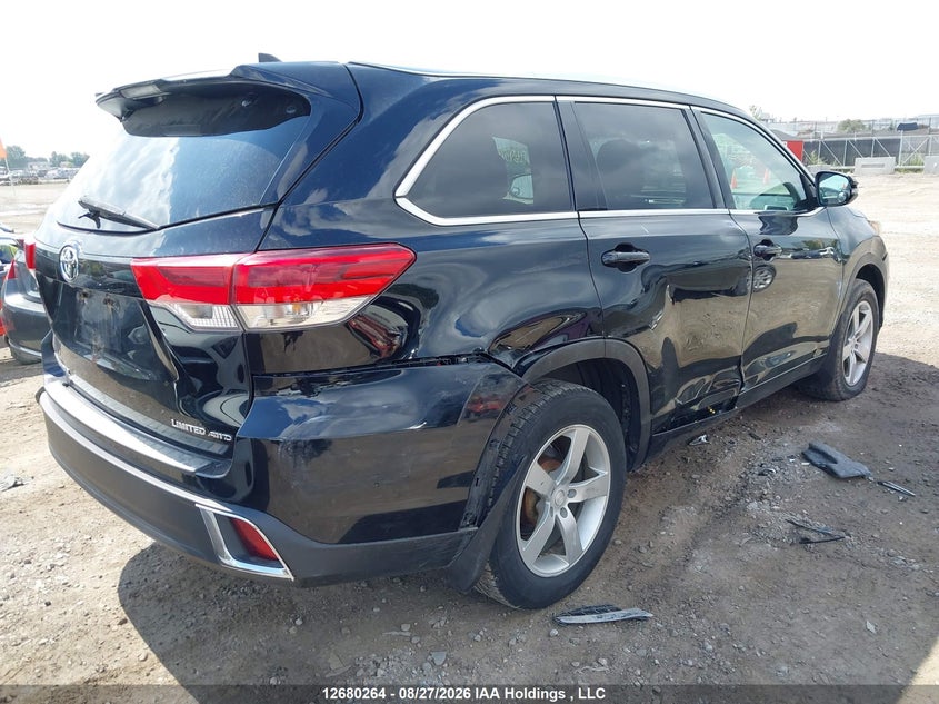 Vin: 5tddzrfh3js490392, lot: 3084273, toyota highlander limited 20184