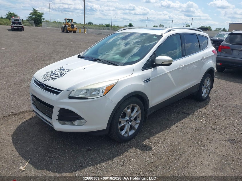 2014 Ford Escape, Правый бок, IAAI, VIN 1FMCU9J93EUD83107 — фото 2