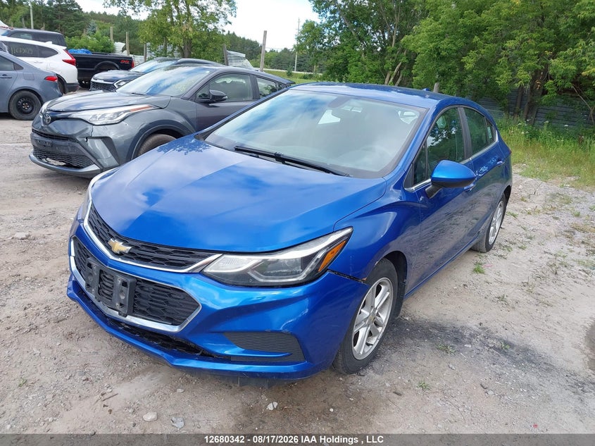 2017 Chevrolet Cruze, Удар спереду, IAAI, VIN 3G1BE6SM7HS511084 — фото 2