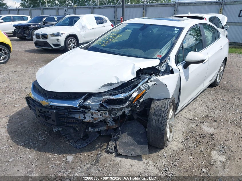 Vin: 1g1be5sm6k7137485, lot: 3084549, chevrolet cruze lt 20192