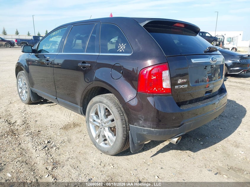 Vin: 2fmdk4kc7dbe20252, lot: 3084628, ford edge limited 20133