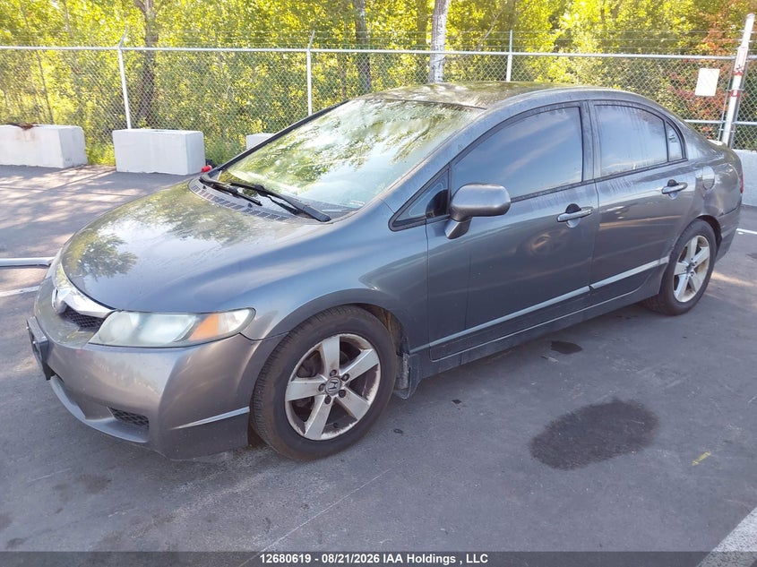 2010 Honda Civic, Left Rear, IAAI, VIN 2HGFA1F60AH044135 — photo 2