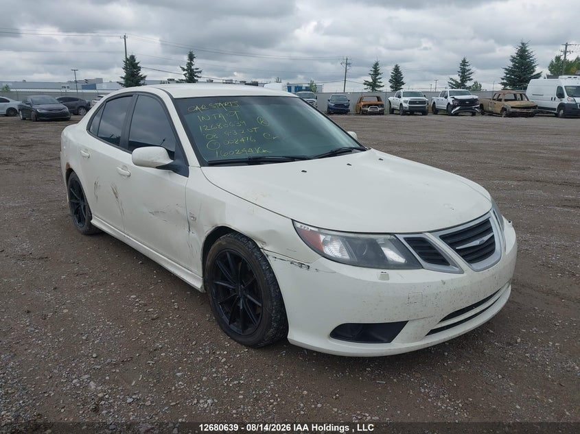 2008 Saab 9-3 2.0T, Правый бок, IAAI, VIN YS3FB46Y081008476