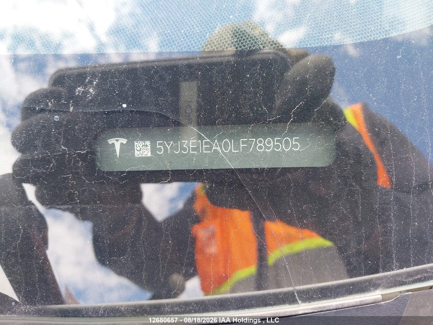 2020 TESLA MODEL 3 SEDAN ELECTRIC
