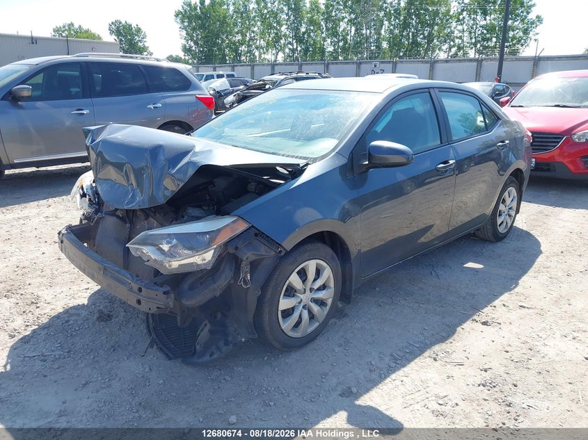 2016 Toyota Corolla, Удар спереди, IAAI, VIN 2T1BURHE7GC734829 — фото 2