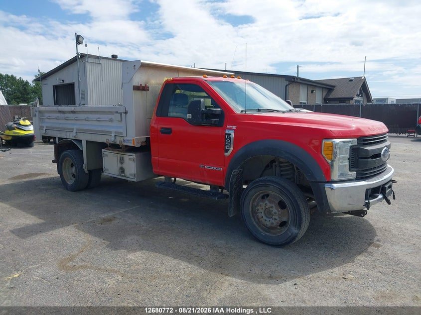 2017 Ford F-450 Chassis Xl, Rear, IAAI, VIN 1FDTF4HT4HEC35285