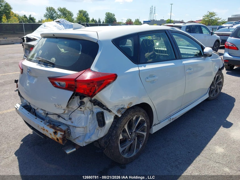 Vin: jtnkarje7jj570721, lot: 3084822, toyota corolla im 20184