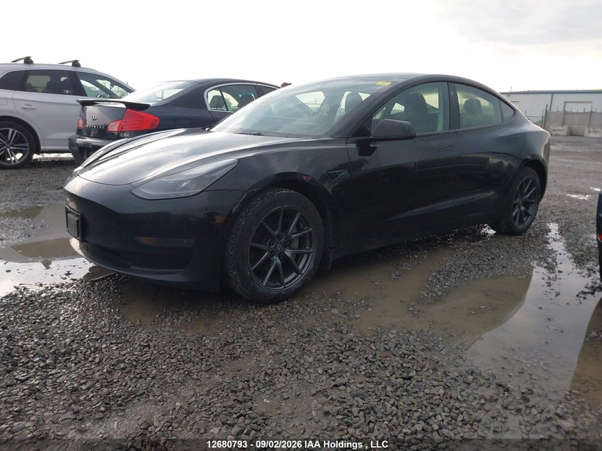 Vin: lrw3e1fa5pc899531, lot: 3084834, tesla model 3 rwd 20232