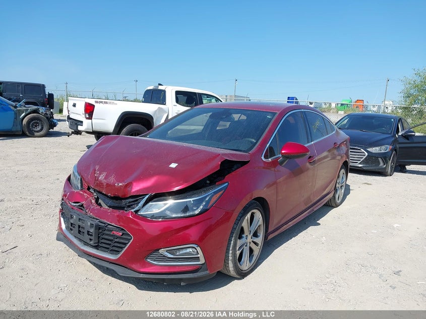 2017 Chevrolet Cruze Premier, Front, IAAI, VIN 1G1BF5SM9H7148454 — photo 2