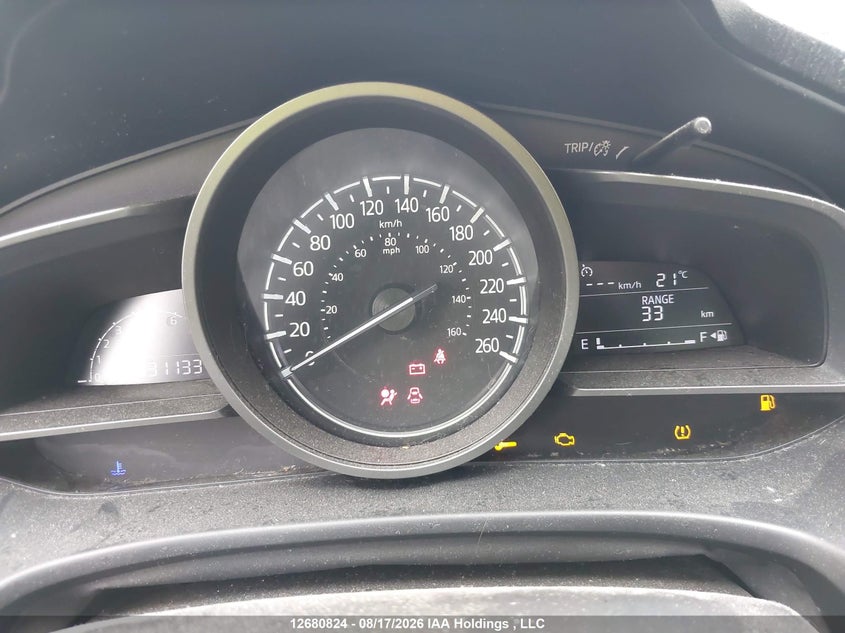 2017 MAZDA 3 SEDAN 2.0L I-4 DI, DOHC, VVT, 155HP