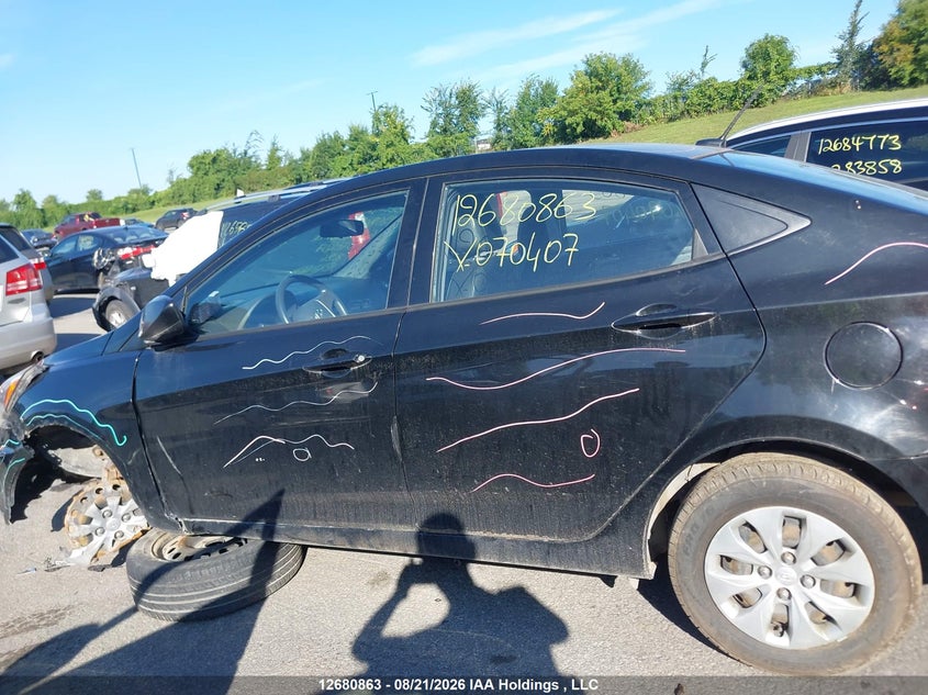 2016 HYUNDAI ACCENT SEDAN 1.6L I-4 DI, DOHC, VVT, 137HP
