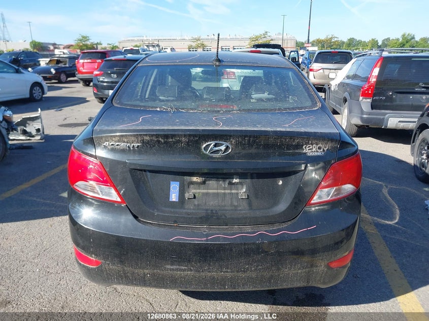 2016 HYUNDAI ACCENT SEDAN 1.6L I-4 DI, DOHC, VVT, 137HP