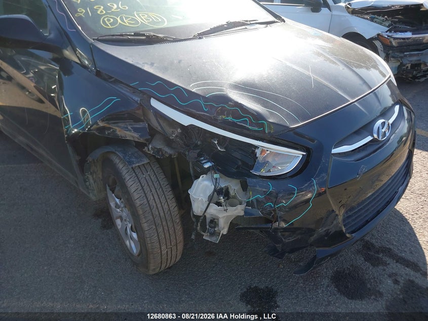 2016 HYUNDAI ACCENT SEDAN 1.6L I-4 DI, DOHC, VVT, 137HP
