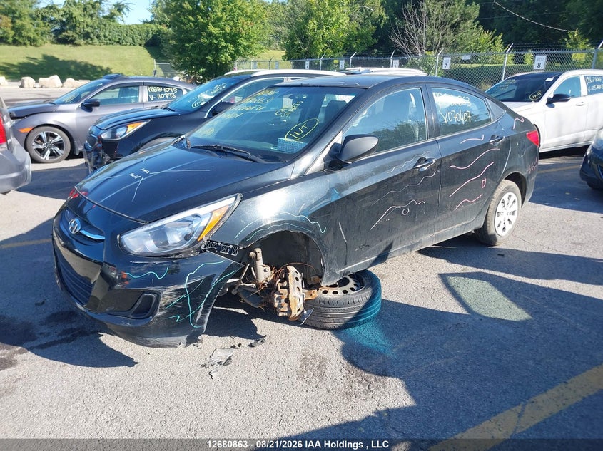 2016 HYUNDAI ACCENT SEDAN 1.6L I-4 DI, DOHC, VVT, 137HP