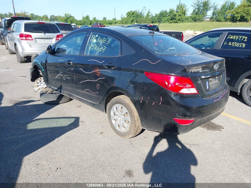 2016 HYUNDAI ACCENT SEDAN 1.6L I-4 DI, DOHC, VVT, 137HP