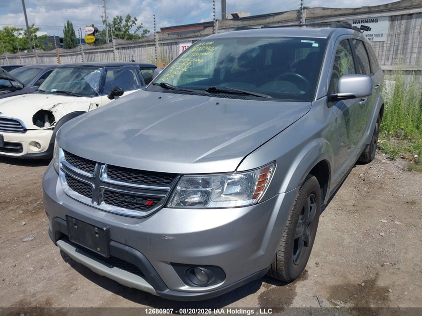 2015 Dodge Journey, Правый бок, IAAI, VIN 3C4PDCCGXFT657719 — фото 2