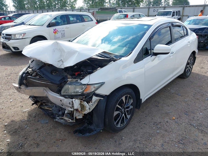 2015 Honda Civic, Front, IAAI, VIN 2HGFB2F59FH050954 — photo 2